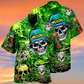 Skull Smile Love Green Cool - Hawaiian Shirt - Reefox