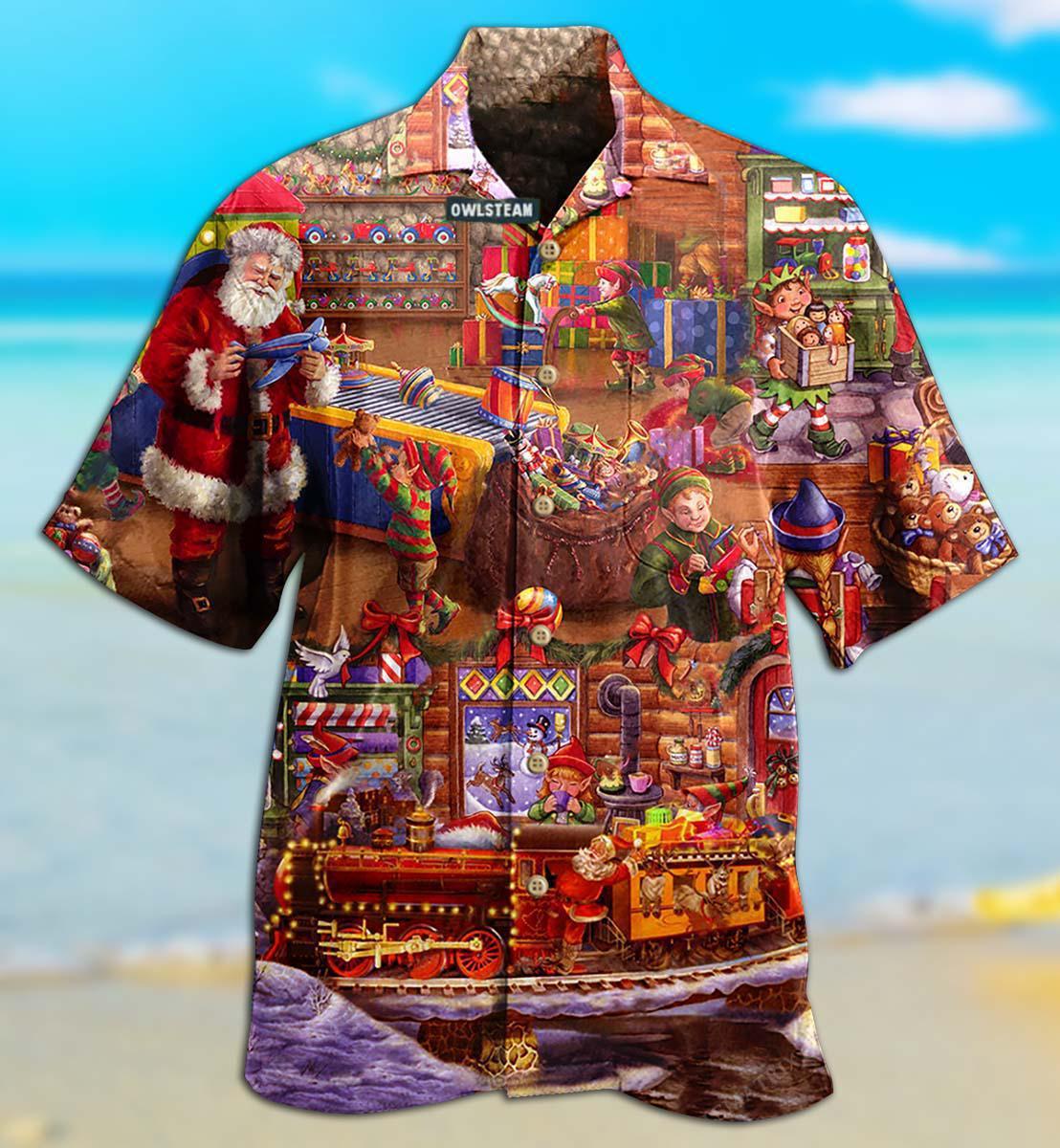 Christmas Santa And Happiness Forever - Hawaiian Shirt - Reefox