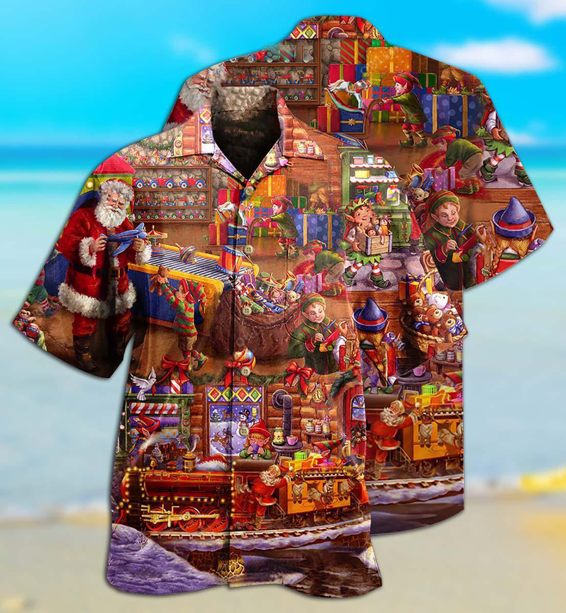 Christmas Santa And Happiness Forever - Hawaiian Shirt - Reefox