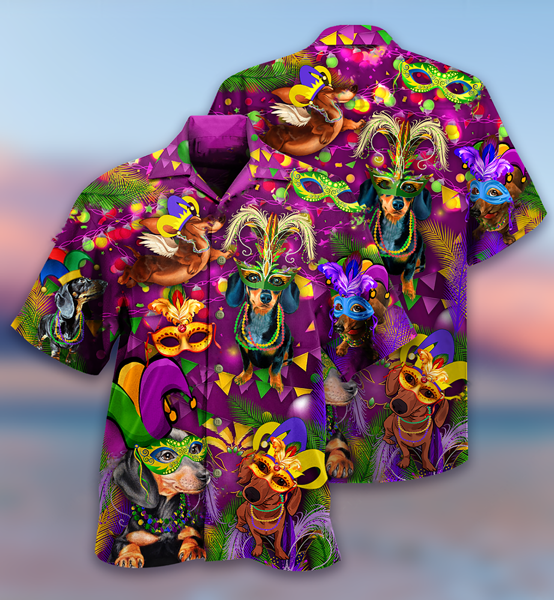 Dachshund Dogs Prom King And Queen - Hawaiian Shirt - Reefox