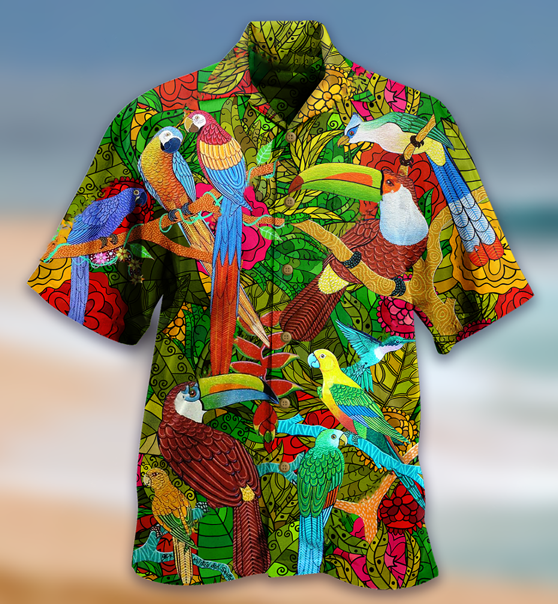 Parrot Love Human Love Sky - Hawaiian Shirt - Reefox