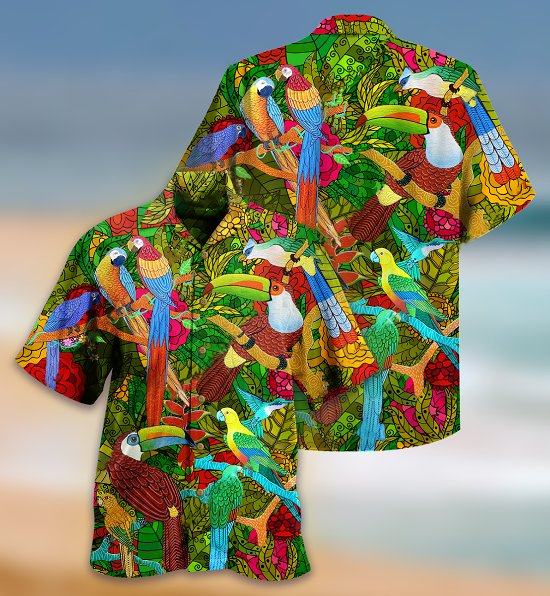 Parrot Love Human Love Sky - Hawaiian Shirt - Reefox