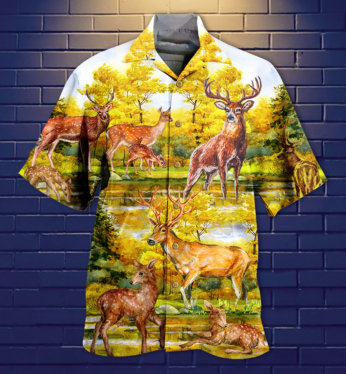 Deer Love Autumn - Hawaiian Shirt - Reefox