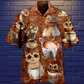 Owl Love Coffee Cool - Hawaiian Shirt - Reefox