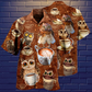 Owl Love Coffee Cool - Hawaiian Shirt - Reefox