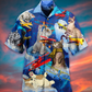 Cat Love Fly Blue Sky - Hawaiian Shirt - Reefox