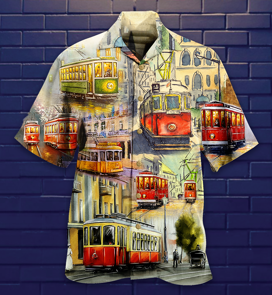 Train Love City - Hawaiian Shirt - Reefox