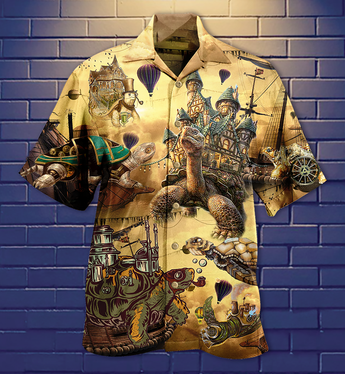Turtle Vintage House - Hawaiian Shirt - Reefox