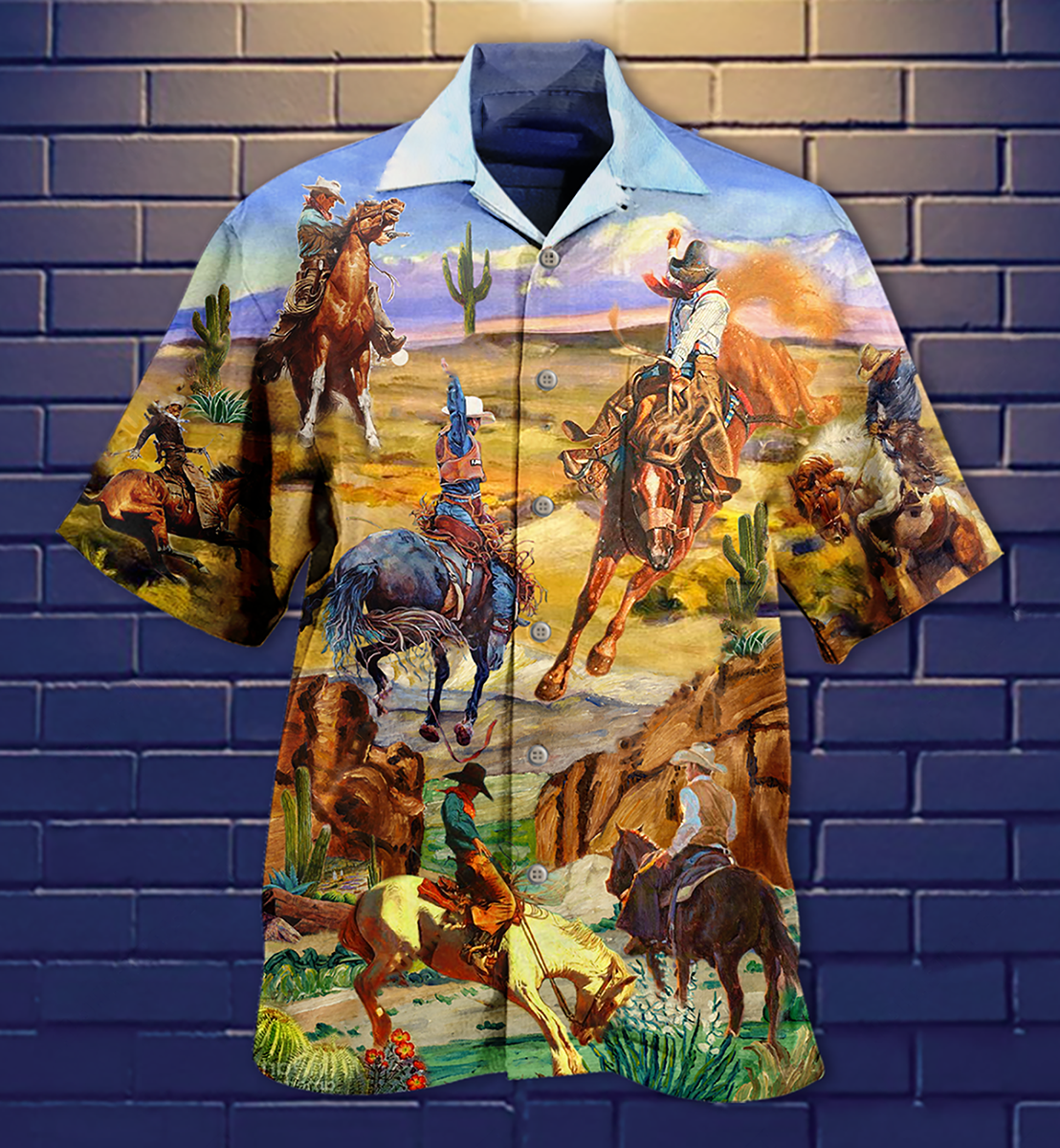 Cowboy Love Desert Love Cool - Hawaiian Shirt - Reefox