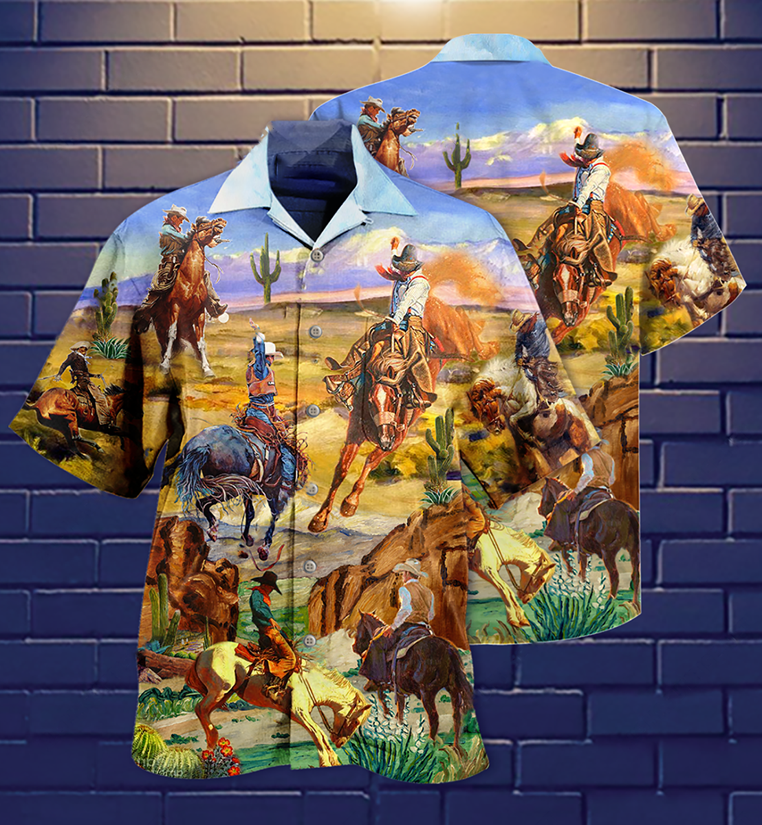 Cowboy Love Desert Love Cool - Hawaiian Shirt - Reefox