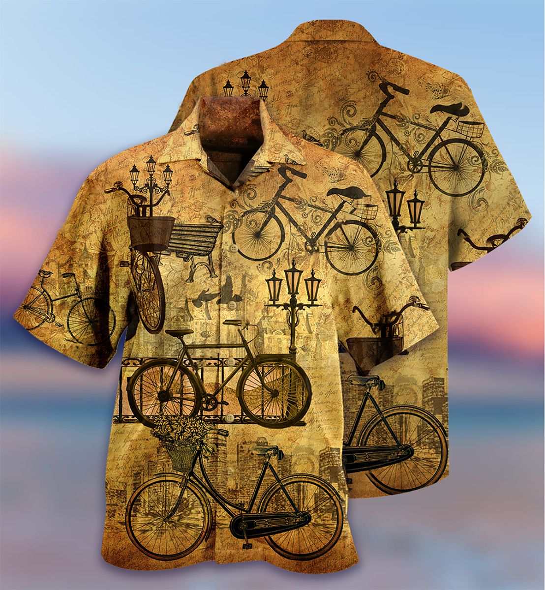 Bike Vintage Love Sunset So Much - Hawaiian Shirt - Reefox