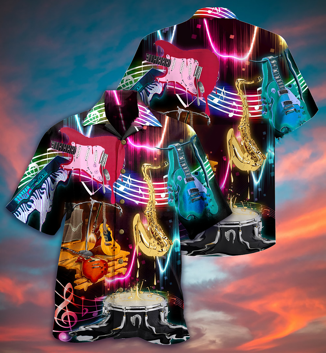 Music In My Heart - Hawaiian Shirt - Reefox