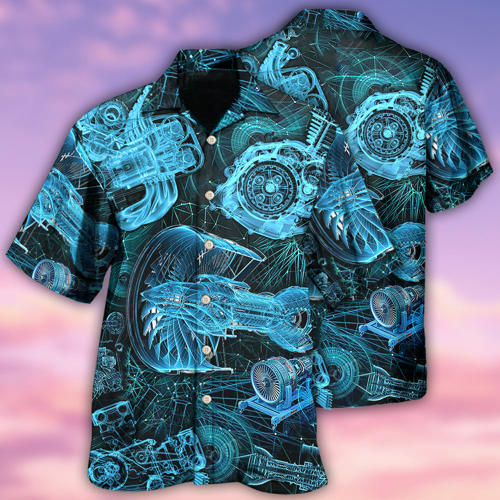 Engine Amazing Blueprint - Hawaiian Shirt - Reefox