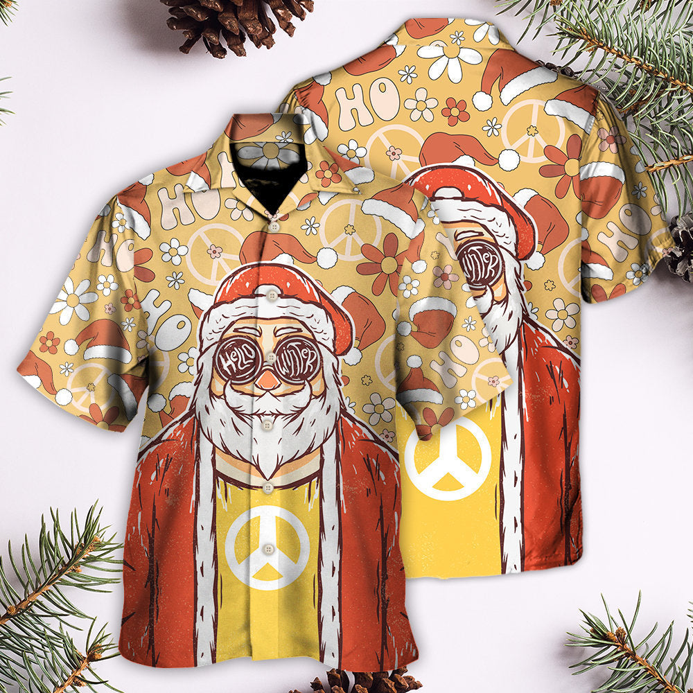Christmas Santa Cutie Hippie Groovy - Hawaiian Shirt - Reefox