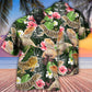 Bearded Dragon Tropical Leaf - Hawaiian Shirt - Reefox