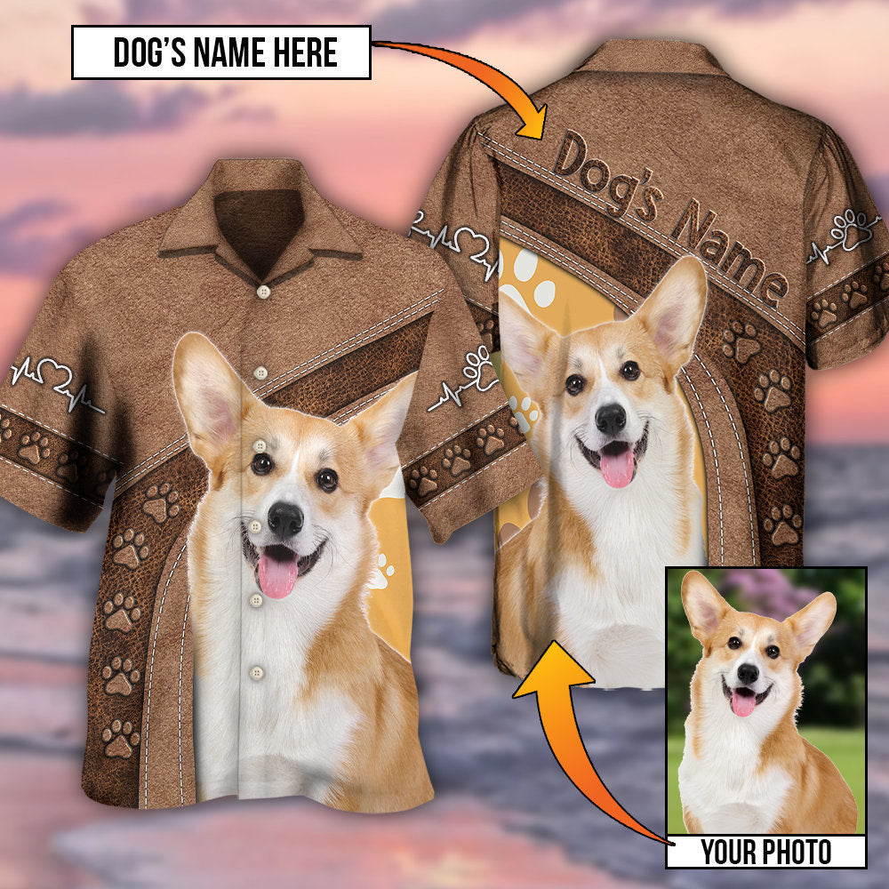 Dog Paw My Lovely Dog Classic Custom Photo Personalized - Hawaiian Shirt - Reefox