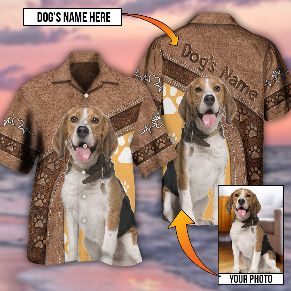 Dog Paw My Lovely Dog Classic Custom Photo Personalized - Hawaiian Shirt - Reefox