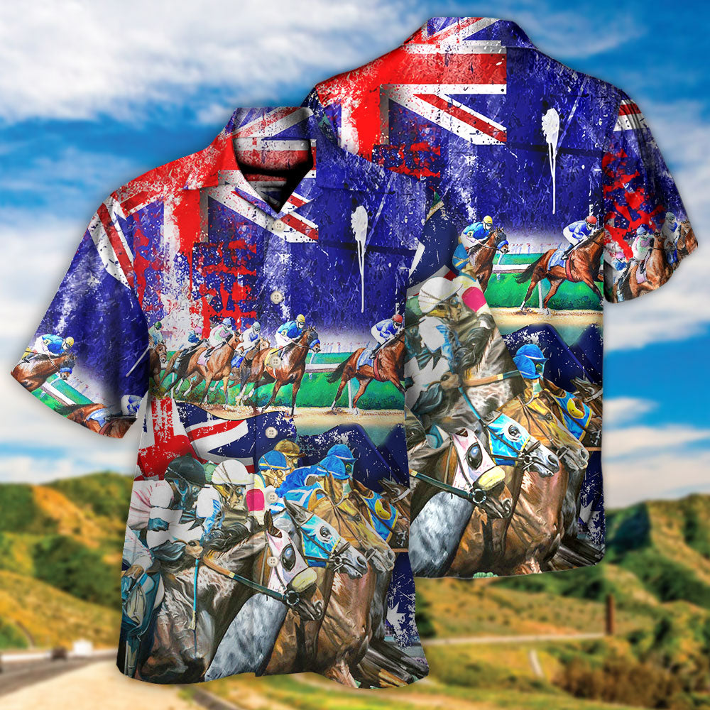 Australia Horse Racing Lover - Hawaiian Shirt - Reefox