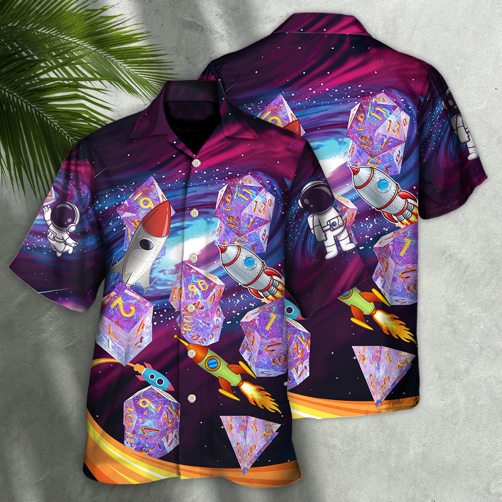 D20 Galaxy Where Are Space Ship Going - Hawaiian Shirt - Reefox