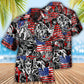 Viking Independence Day Odin Warrior And Wolf - Hawaiian Shirt - Reefox