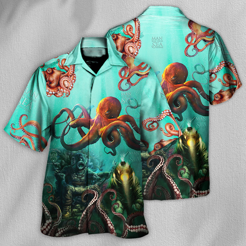 Octopus Custom Logo Unique - Hawaiian Shirt - Reefox