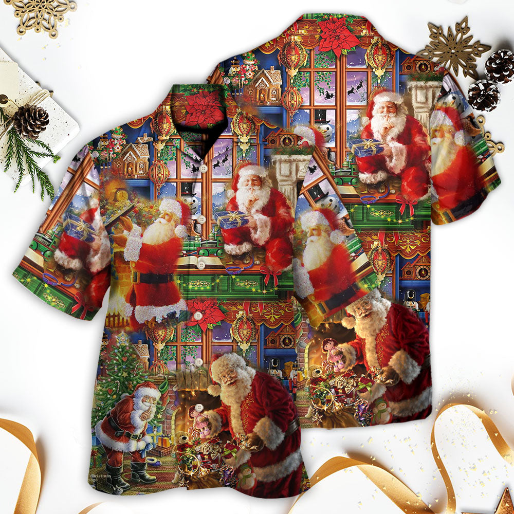 Santa Claus Christmas Merry Xmas - Hawaiian Shirt - Reefox