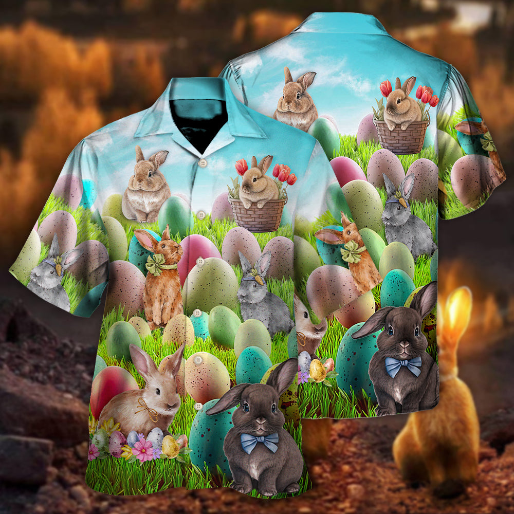 Easter This Is My Easter Shirt Rabbit Funny Happy Easter - Hawaiian Shirt - Reefox