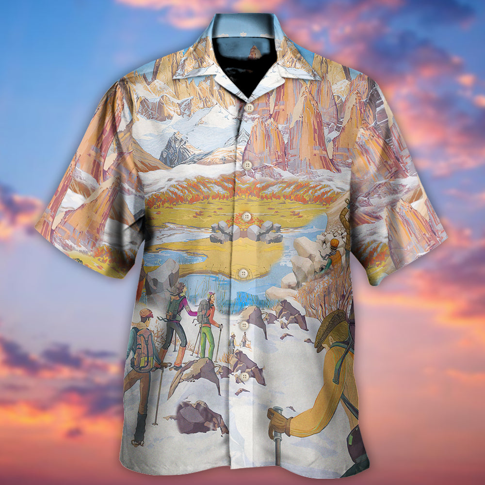 Climbing Life's A Climb But The View Is Great - Hawaiian Shirt - Reefox