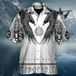 Viking Black Runic Raven Scandinavian - Hawaiian Shirt - Reefox