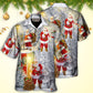 Christmas Santa Claus Lover Animal Light Story Art Style - Hawaiian Shirt - Reefox