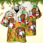 Christmas Santa Claus Drunk Beer Funny Happy Xmas - Hawaiian Shirt - Reefox