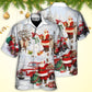 Christmas Santa Claus Gift For Xmas Snow Painting Style - Hawaiian Shirt - Reefox