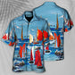 Yacht Colorful Cutter Blue Sky - Hawaiian Shirt - Reefox