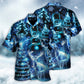 Christmas Deer Snowman Tree Glow Light Style - Hawaiian Shirt - Reefox