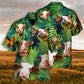 Cow Face Troll Funny Lover Cattle Tropical Style - Hawaiian Shirt - Reefox