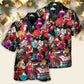 Christmas Guitar Music And Santa Merry Very Xmas - Hawaiian Shirt - Reefox
