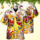 Christmas Santa Claus Drunk Beer Funny Troll Xmas - Hawaiian Shirt - Reefox