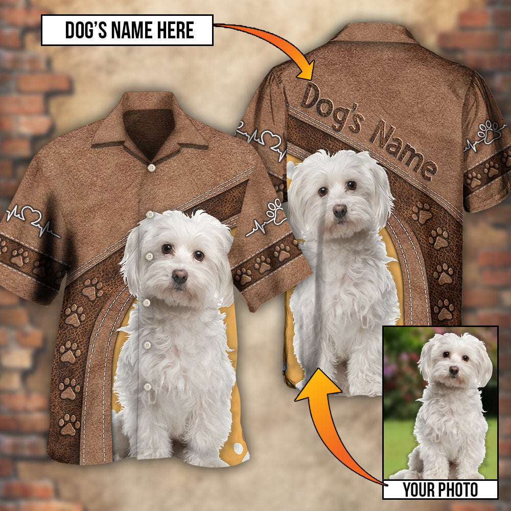 Dog Paw Various Style Custom Photo Personalized - Hawaiian Shirt - Reefox