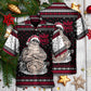 Christmas Tattoo Santa Funny Merry Xmas - Hawaiian Shirt - Reefox