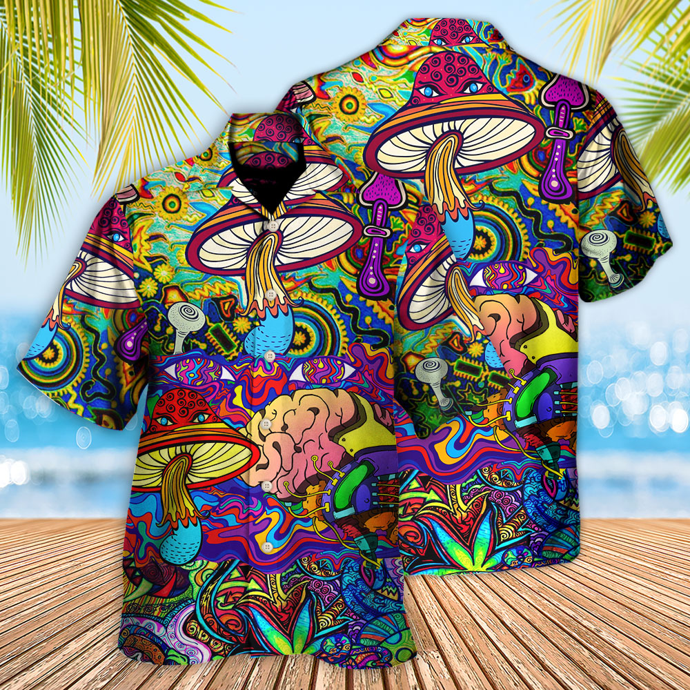 Hippie Mushroom Colorful Lover - Hawaiian Shirt - Reefox