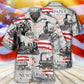 Train Independence Day Retro Train US Flag - Hawaiian Shirt - Reefox