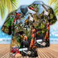 Arborist Tree Surgeon Climbing Tree Continuous - Hawaiian Shirt - Reefox