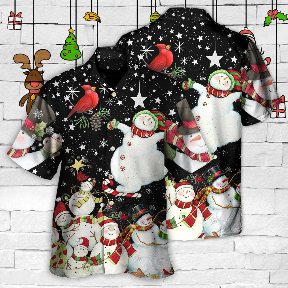 Christmas The World Of Christmas With Snowman - Hawaiian Shirt - Reefox
