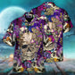 Mushroom Crazy Bright Magic Psychedelic Skull - Hawaiian Shirt - Reefox