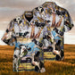 Cow Funny Dancing In The Australian Landscape Lover Cattle Art Style - Hawaiian Shirt - Reefox