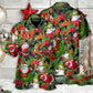 Christmas Santa Snowman Merry Xmas To Everyone - Hawaiian Shirt - Reefox
