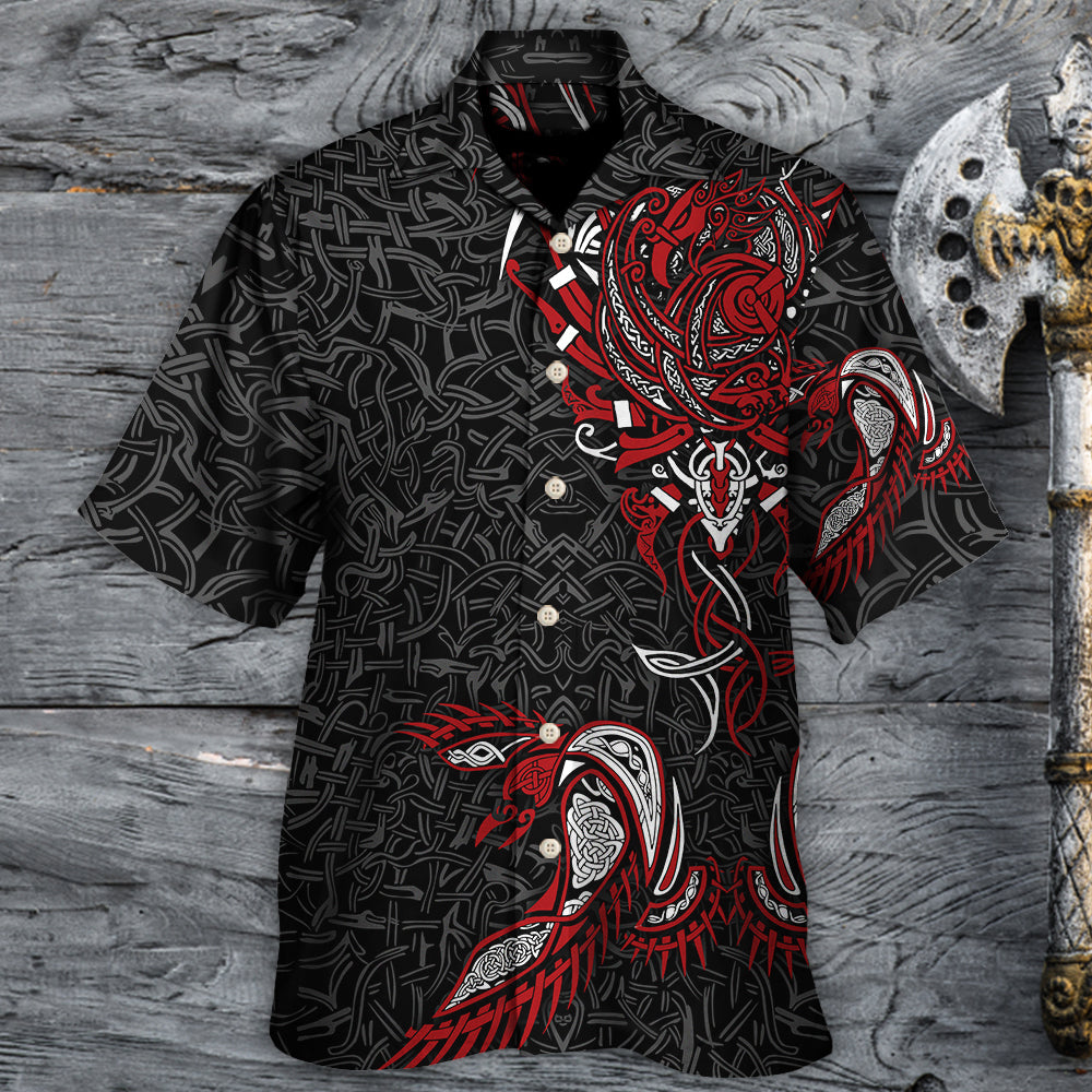 Viking War Raven Life Style - Hawaiian Shirt - Reefox