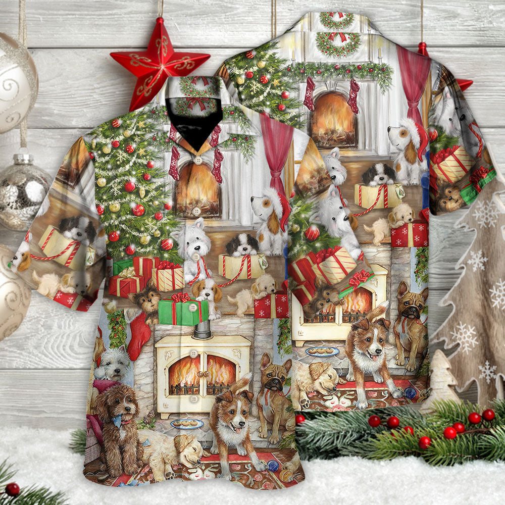 Christmas Dog Lover Merry Lovely Xmas - Hawaiian Shirt - Reefox