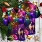 Christmas Reindeer Neon Light Bright - Hawaiian Shirt - Reefox