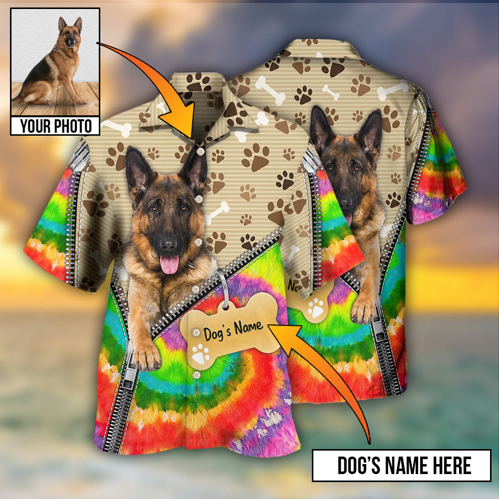 German Shepherd Dog Various Style Custom Photo Personalized - Hawaiian Shirt - Reefox